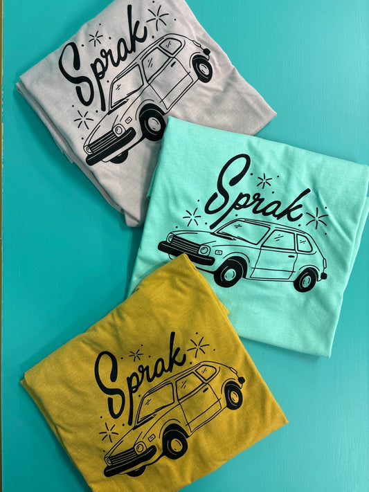 Sprak Retro Car T-Shirt